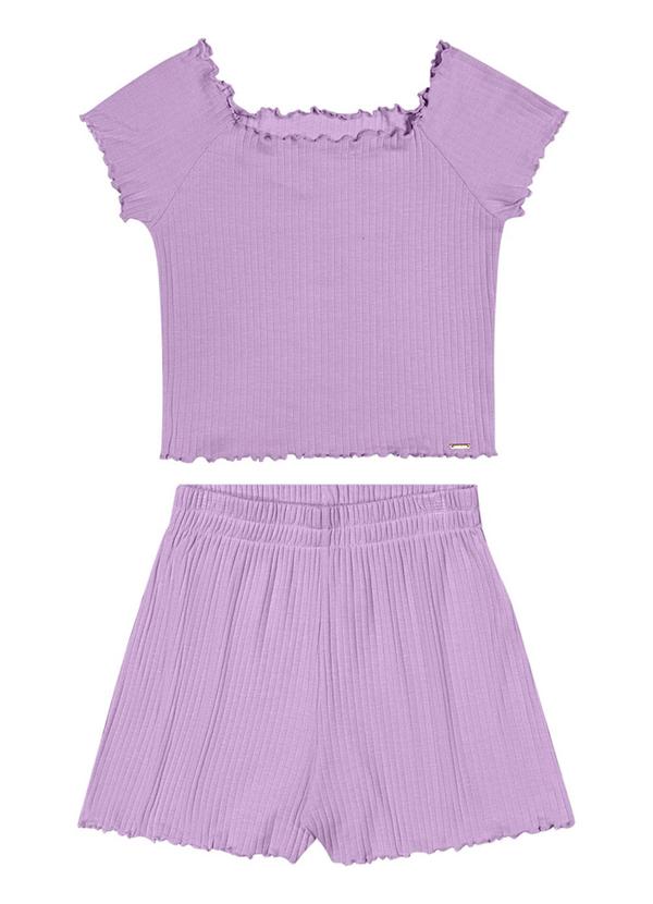 Rezzato - Conjunto Girls Vibe Feminino Roxo