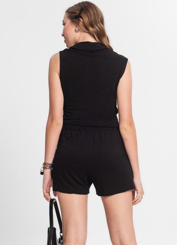 Minty - Conjunto Juvenil Camisa com Shorts Preto 2