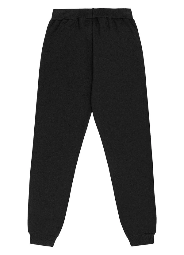 Gloss - Conjunto Juvenil em Moletom com Strass Preto 7