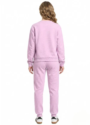 Gloss - Conjunto Juvenil em Moletom com Strass Rosa - GLOSS