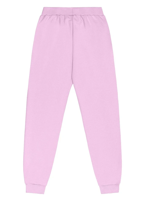 Gloss - Conjunto Juvenil em Moletom com Strass Rosa 7