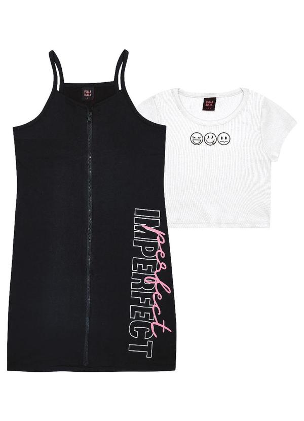 Pulla Bulla - Conjunto Moletinho Menina Preto