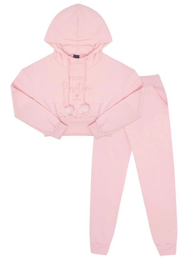 Pulla Bulla - Conjunto Moletom Rosa 1