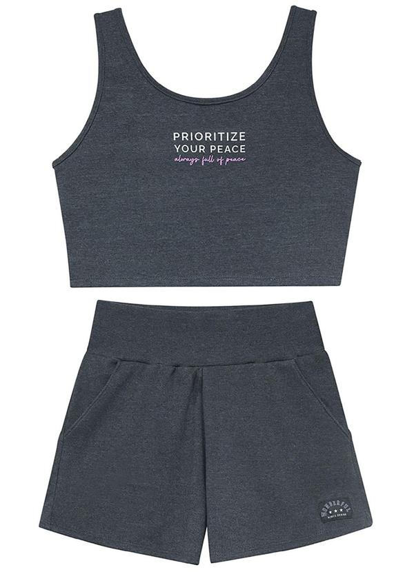 Amora - Conjunto Teen Menina Cinza 3