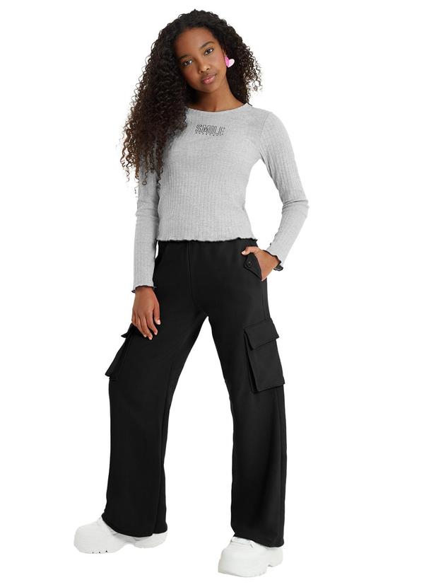 Amora - Conjunto Teen Menina Cinza