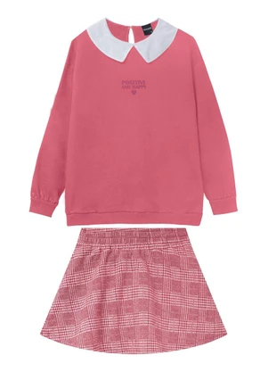 Amora - Conjunto Teen Menina Vermelho - AMORA