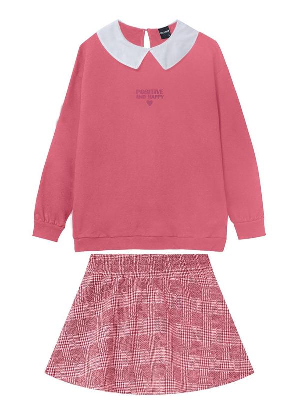 Amora - Conjunto Teen Menina Vermelho