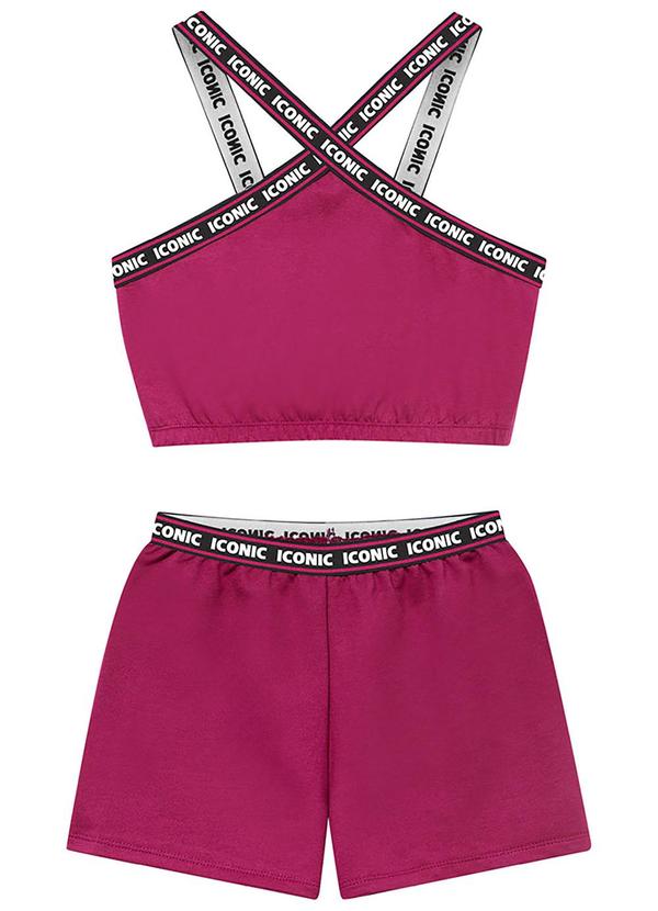 Amora - Conjunto Teen Top e Short Rosa