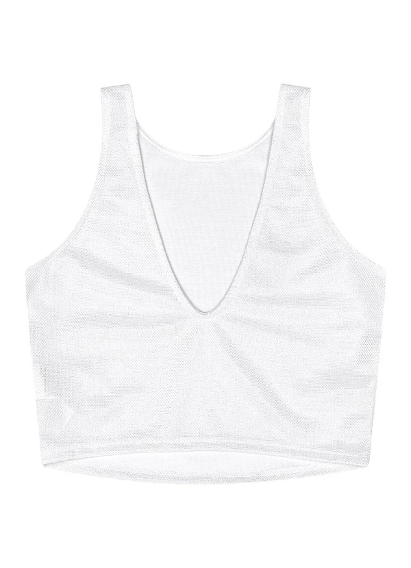 Gloss - Conjunto Top Short-Saia Tecido Branco 5