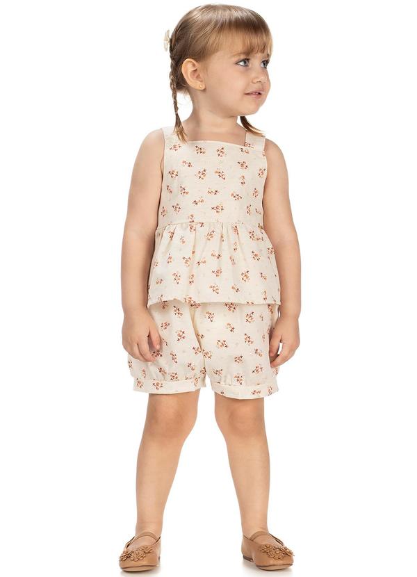 Amada - Bata e Bombachinha com Babados Marrom 1