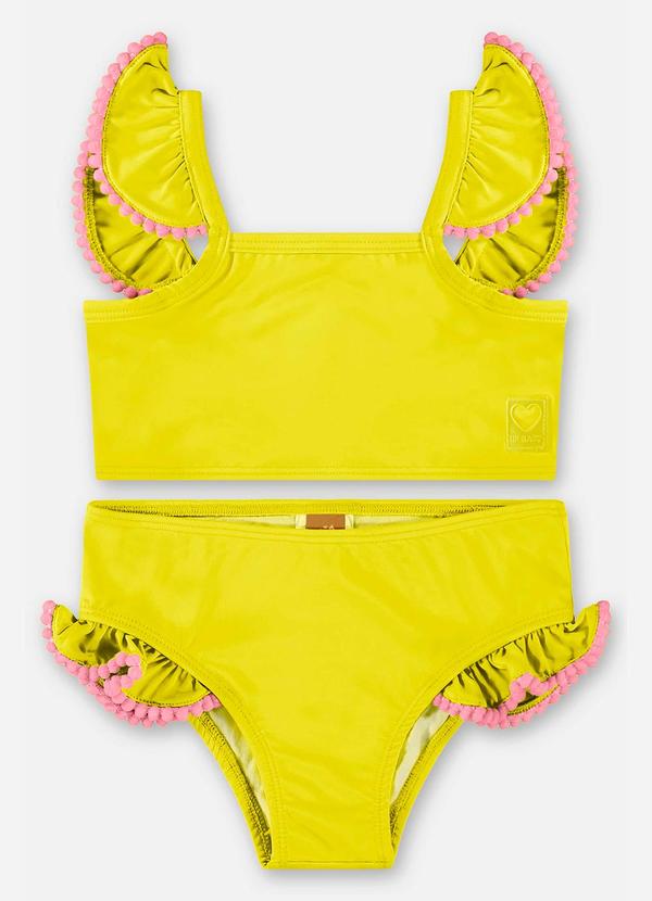 Up Baby - Biquíni com Top e Calcinha Fps+50 Amarelo