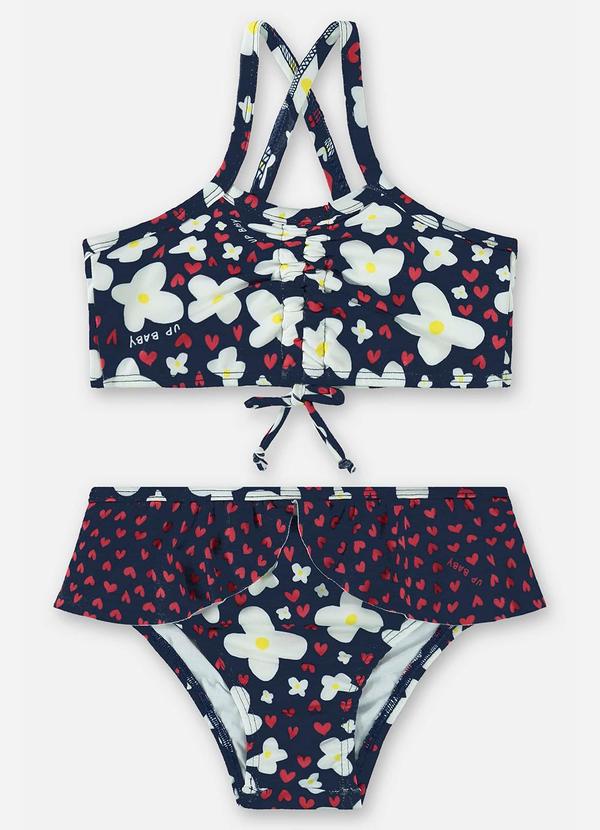 Up Baby - Biquíni com Top e Calcinha Fps+50 Azul