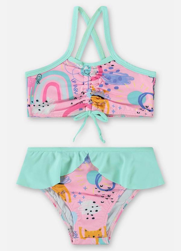 Up Baby - Biquíni com Top e Calcinha Fps+50 Rosa