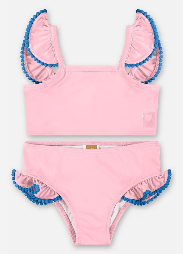 Up Baby - Biquíni com Top e Calcinha Fps+50 Rosa