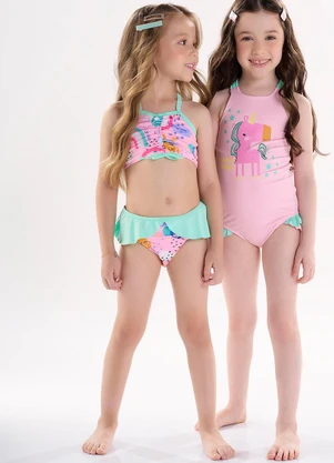 Up Baby - Biquíni com Top e Calcinha Fps+50 Roxo - UP BABY