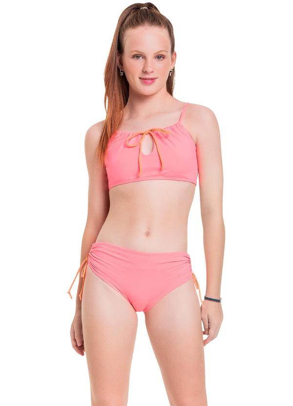 Gloss - Biquíni em Malha Uv Fps +50 Juvenil Rosa