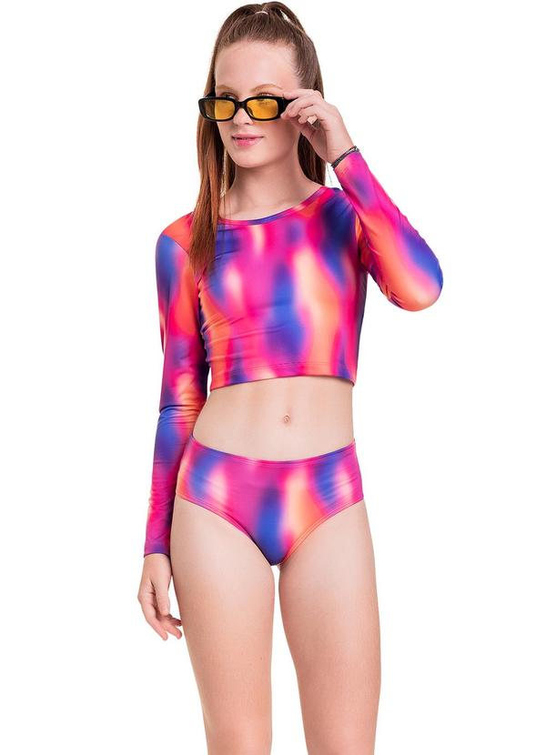 Gloss - Biquíni em Malha Uv Fps +50 Juvenil Roxo