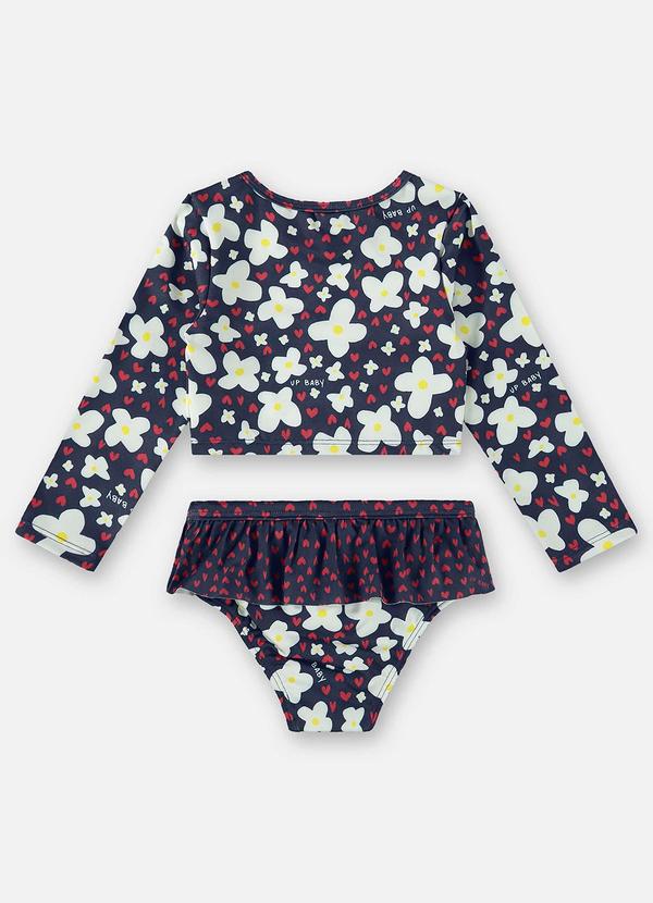 Up Baby - Biquíni Fps+50 com Blusa e Calcinha Azul 2