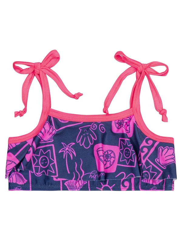 Quimby - Biquíni Infantil Estampado Fps +50 Azul 4