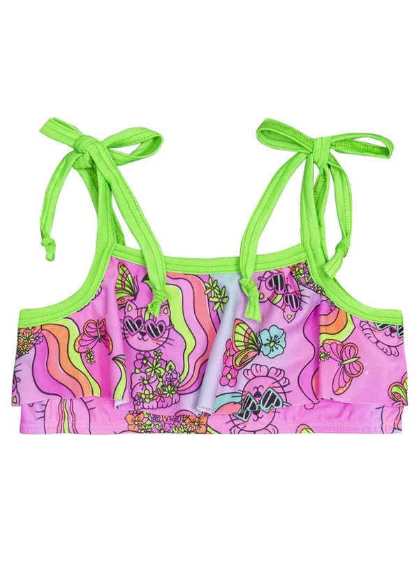 Quimby - Biquíni Infantil Estampado Fps +50 Roxo 2