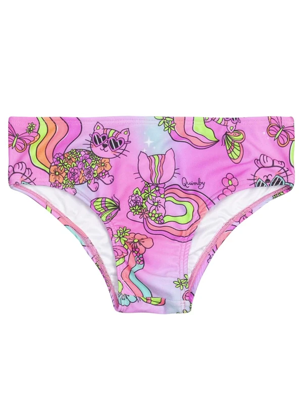Quimby - Biquíni Infantil Estampado Fps +50 Roxo 3