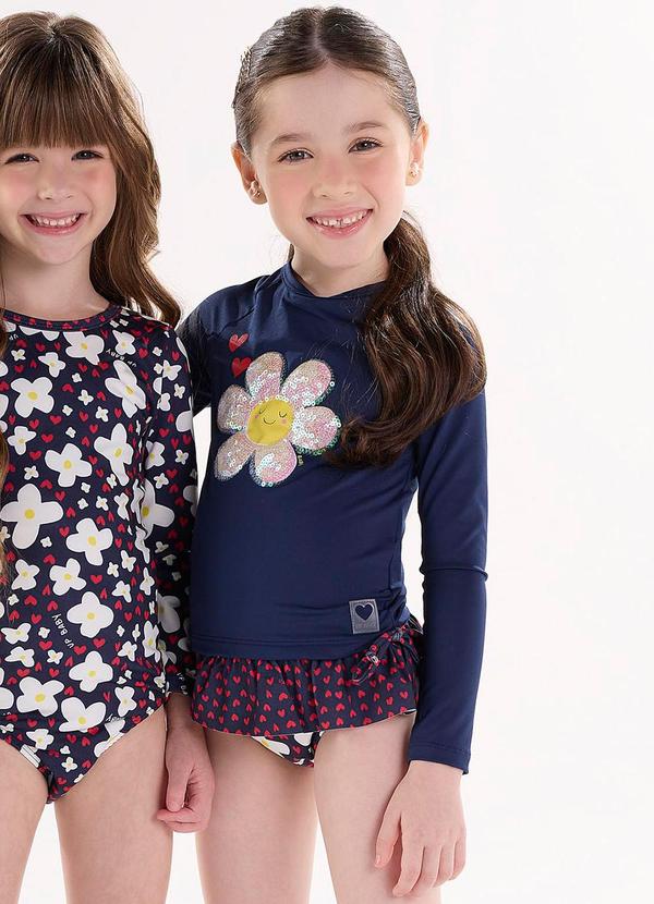 Up Baby - Biquíni Infantil Fps+50 e Forro Azul