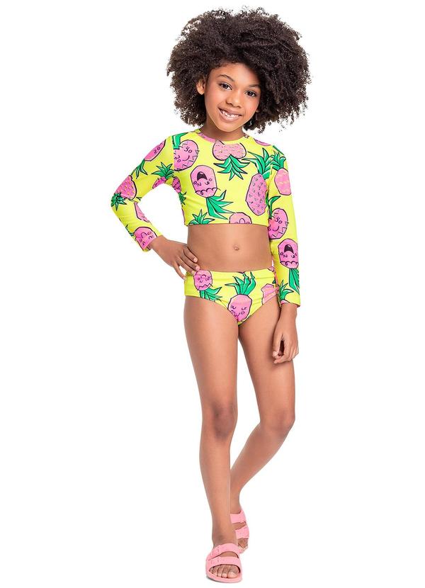 Quimby - Biquíni Manga Longa Fps+50 Amarelo