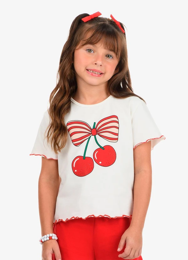 Rovi Kids - Blusa Feminina Cotton Bege