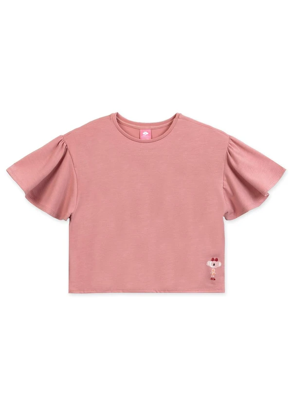 Lilica Ripilica - Blusa Manga Curta Infantil Rosa