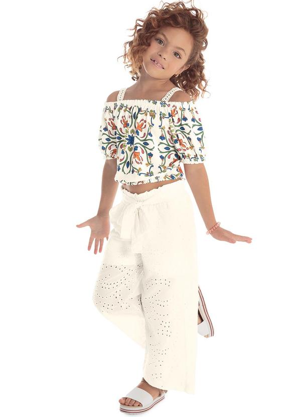 Trick Nick - Calça Infantil Laise Menina Bege 3