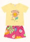 Fakini Kids - Cj.Blusa/Short Bege - variação: Amarelo