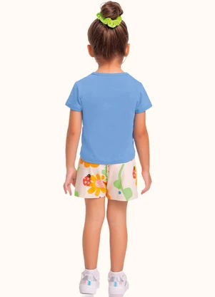 Fakini Kids - Cj.Blusa/Short Azul - FAKINI KIDS