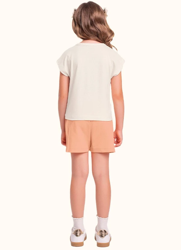 Fakini Kids - Cj.Blusa/Short Bege 2