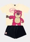 Fakini Kids - Cj.Blusa/Short Lotso Amarelo - variação: Amarelo