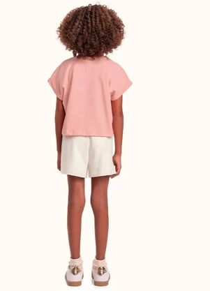 Fakini Kids - Cj.Blusa/Short Rosa - FAKINI KIDS