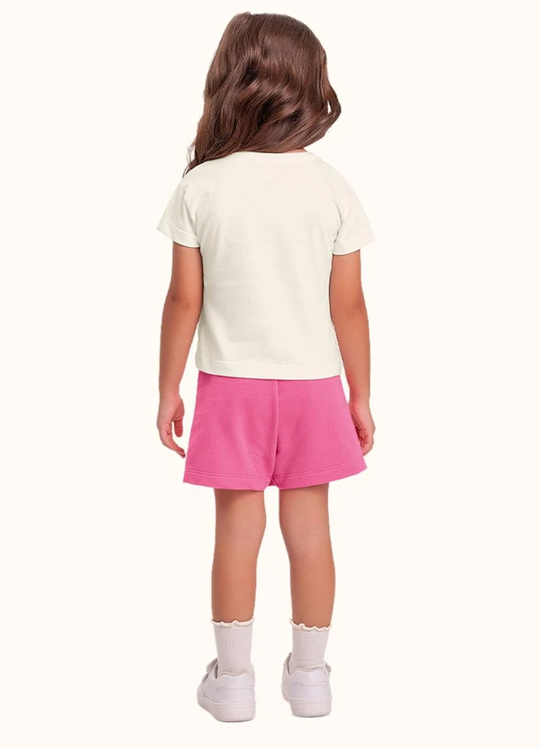 Fakini Kids - Cj.Blusa/Short Saia Winnie The Pooh Bege 2
