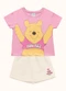 Fakini Kids - Cj.Blusa/Short Saia Winnie The Pooh Amarelo - variação: Rosa