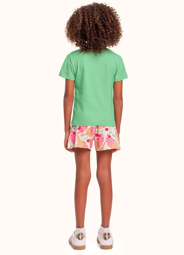 Fakini Kids - Cj.Blusa/Short Verde 2