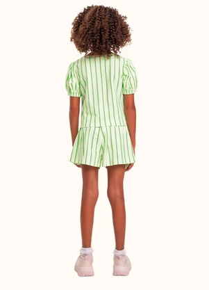 Fakini Kids - Cj.Blusa/Short Verde - FAKINI KIDS
