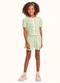 Fakini Kids - Cj.Blusa/Short Rosa - variação: Verde