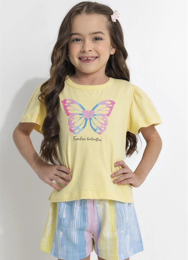 - Conjunto Borboleta Amarelo 3