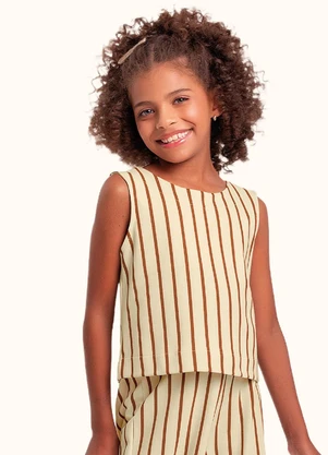 Fakini Kids - Cj.Regata Cropped/Calca Wide Vermelho - FAKINI KIDS