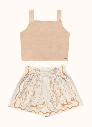 Fakini Kids - Cj.Regata/Short Bege - FAKINI KIDS