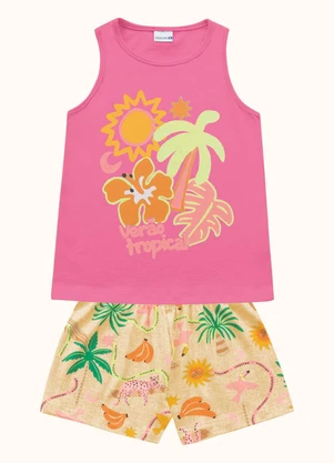 Fakini Kids - Cj.Regata/Short Rosa - FAKINI KIDS