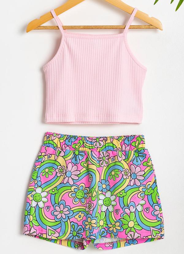 Fakini Kids - Cj.Regata/Short-Saia Rosa