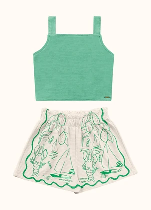 Fakini Kids - Cj.Regata/Short Verde - FAKINI KIDS