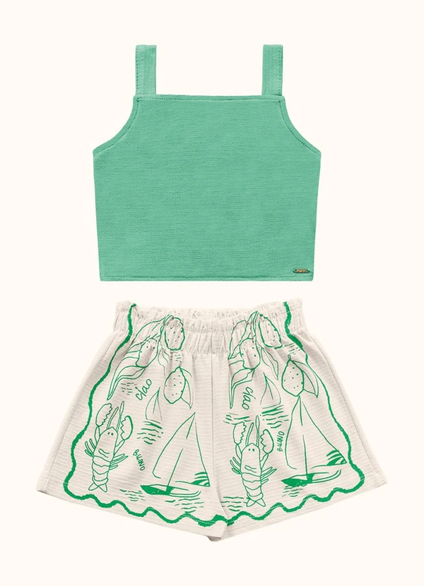 Fakini Kids - Cj.Regata/Short Verde