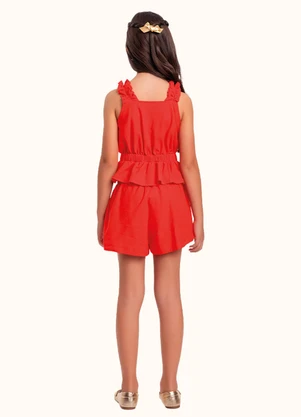 Fakini Kids - Cj.Regata/Short Vermelho - FAKINI KIDS