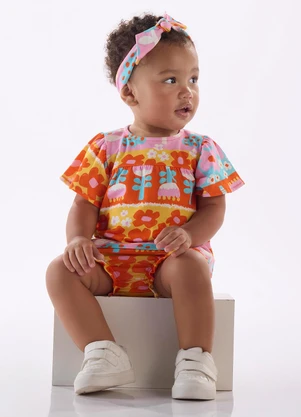 Três e Já - Conjunto 3 Peças para Bebê Menina Azul - TRÊS E JÁ