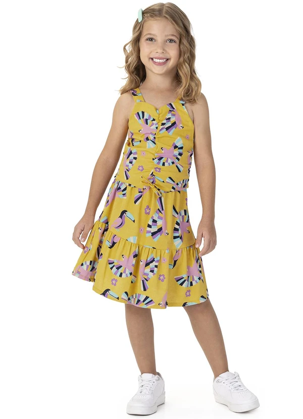 Malwee Kids - Conjunto Amarelo Araras Marias